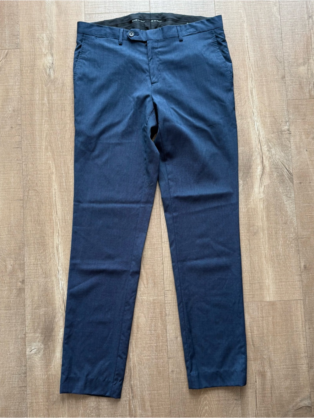 Navy dress  Men pants, made in Italy, slim fit, size 32x32